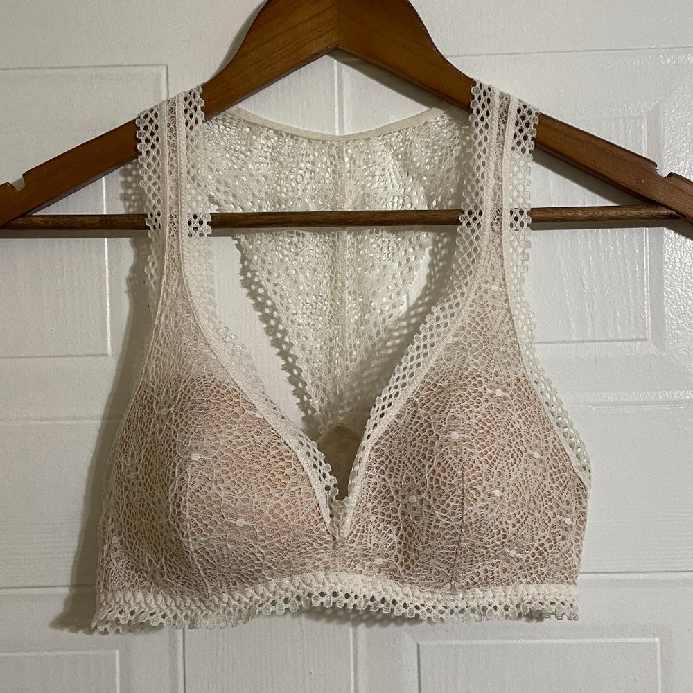 Victoria's Secret White Soft Cup Lace Bra